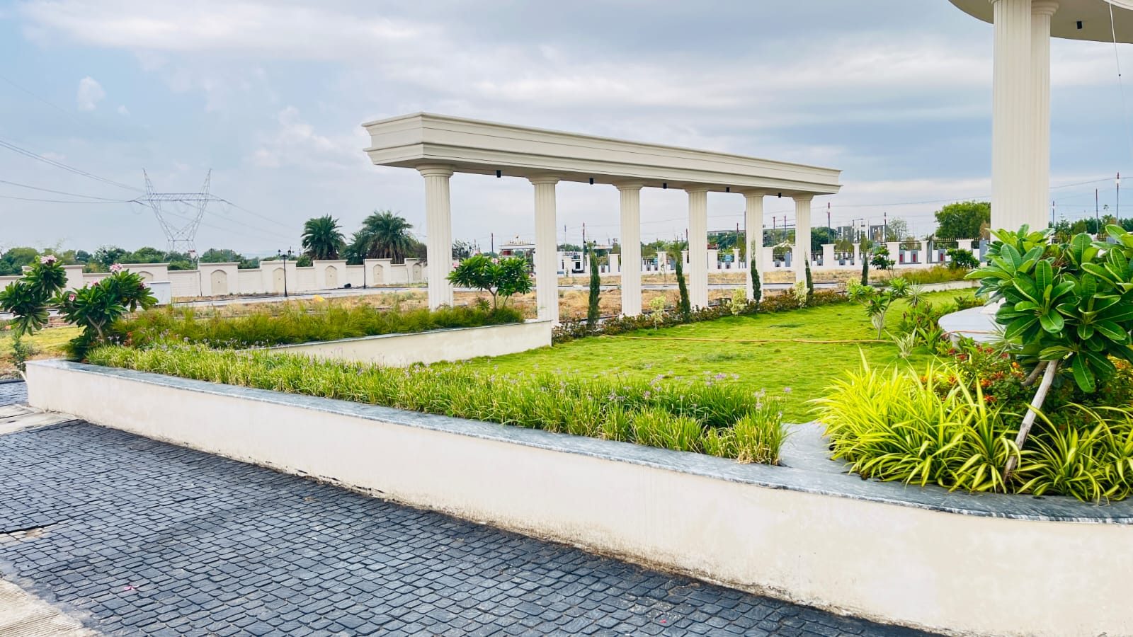 Landscaped and maintained township grounds developed by Choudhary Garden Services